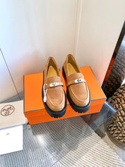 ICONE LOAFER IN BRONZE BROWN SUEDE