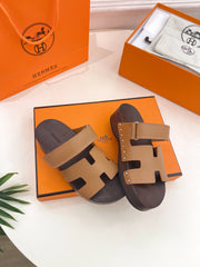 KOS CLOG IN PEANUT BROWN CALFSKIN