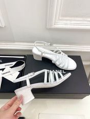 WHITE ROMAN 5 CM SANDALS