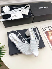 WHITE ROMAN 5 CM SANDALS