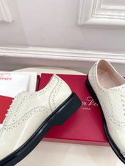 VIV' RANGERS LACE-UPS IN WHITE CALFSKIN
