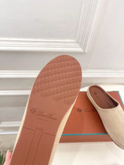 LP 25S MULES IN WARM BEIGE SUEDE