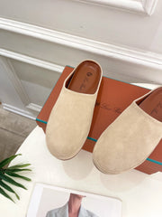 LP 25S MULES IN WARM BEIGE SUEDE