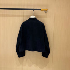 HERMES 25S CAMEL HAIR LEATHER JACKET 250