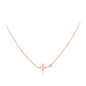BLOSSOM PENDANT PINK GOLD AND DIAMOND
