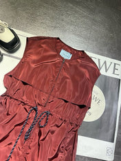 PRADA 26S SLEEVELESS FLARED DRESS 709