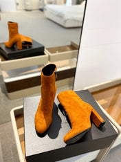 SL HONORÉ BOOTIES BRICK SUEDE