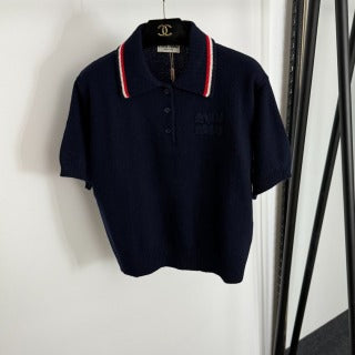 MIUMIU KNIT POLO SHIRT STYLE 396