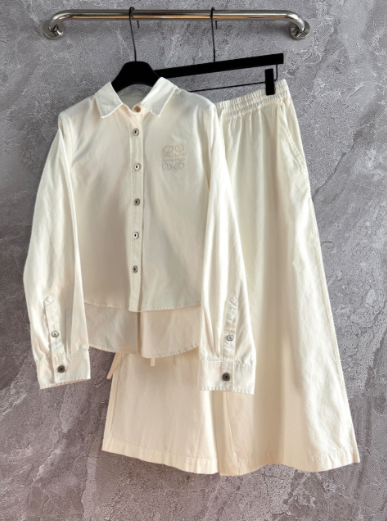 Loewe Set Ivory Cotton