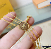 LV MINI ROUND CAKE BAG TAG PRESBYOPIA MULTI-CHAIN BRACELET