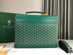 GOYARD CITADIN BAG 38CM GREEN CANVAS