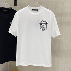 LV T-SHIRT IN WHITE COTTON 239615