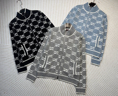 GUCCI ZIP-UP KNIT CARDIGAN 246071
