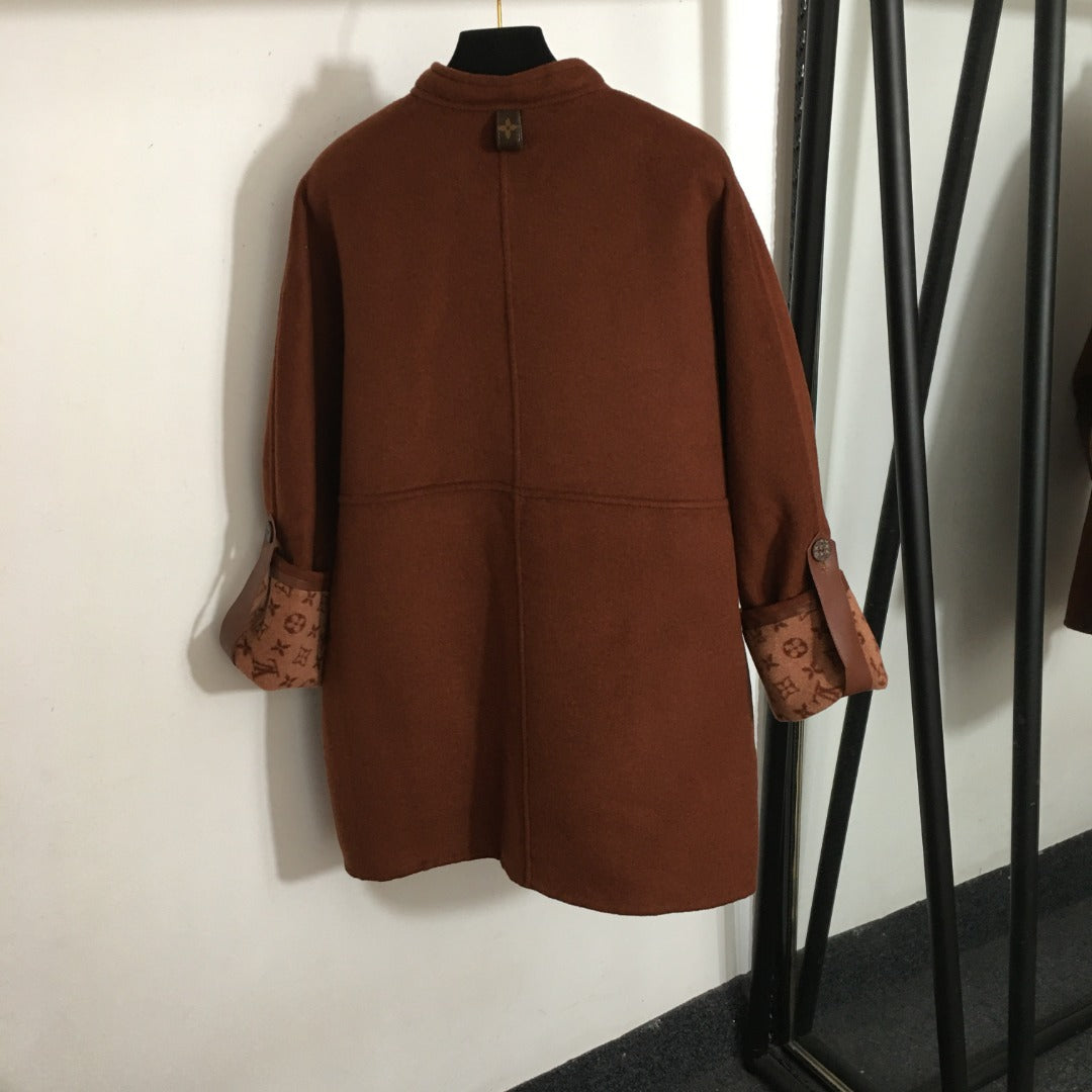 LV 25S BELTED WOOL COAT 0147