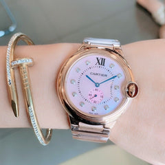 BALLON BLEU STEEL CASE PINK DIAL