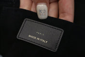 SMALL TRAVEL VANITY CASE BLACK LAMBSKIN